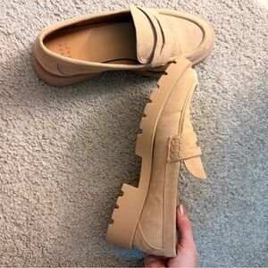 Tan Suede Loafers